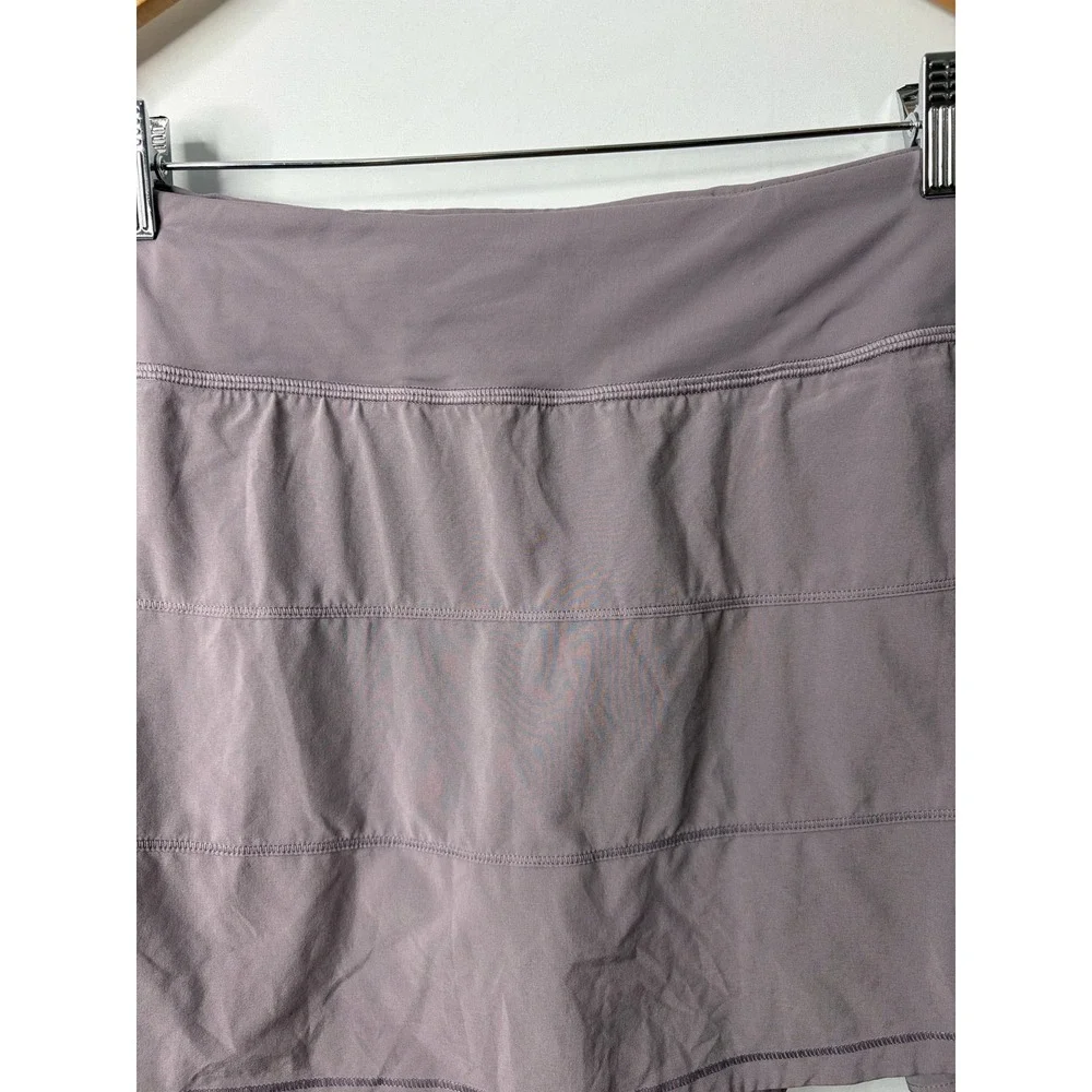 Lululemon Pace Rival Skirt Purple Mauve Tiered Pleated Tennis Skort Size 10